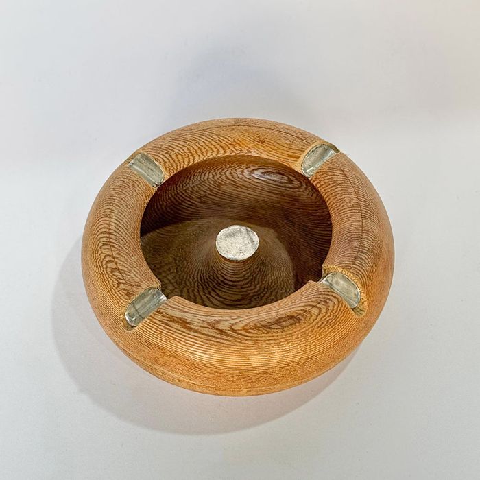 Round Wooden Ashtray