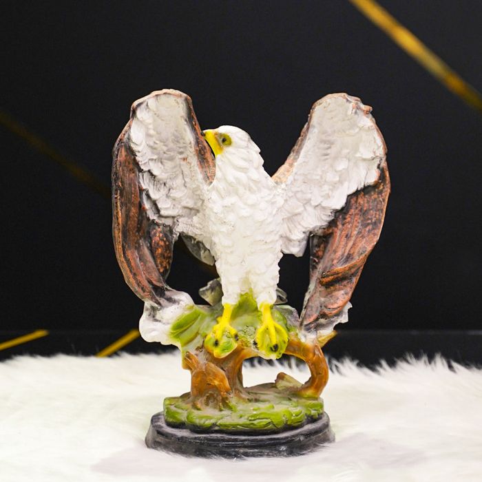 Spreaded Wings Eagle Gypsum Sculpture