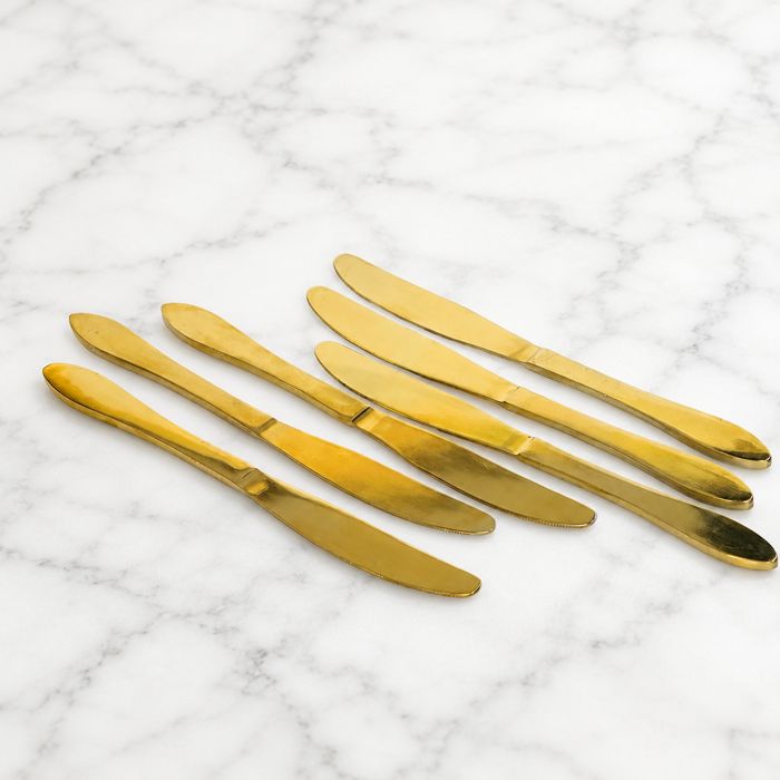6pcs Knives-Golden PVD Coated