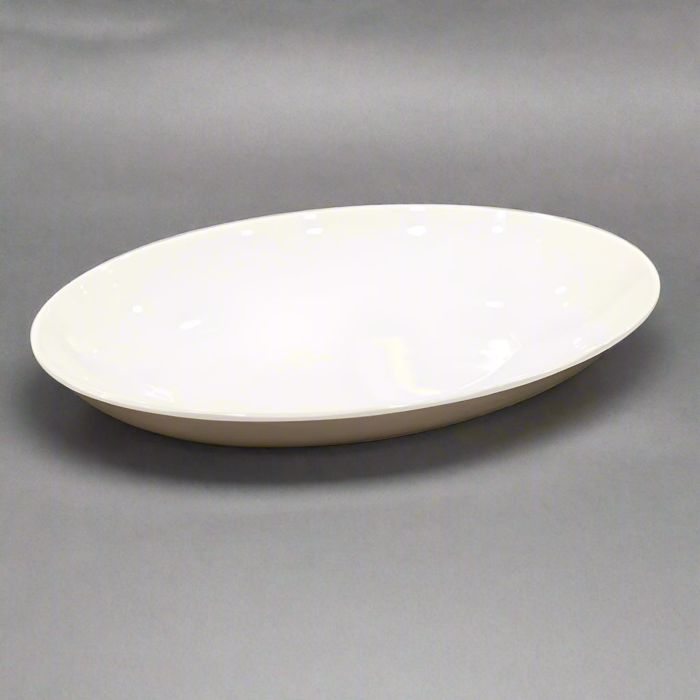Oval White Melamine Dish