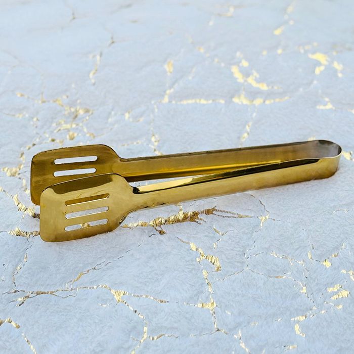 Large Golden Serving Tong-PVD Coated