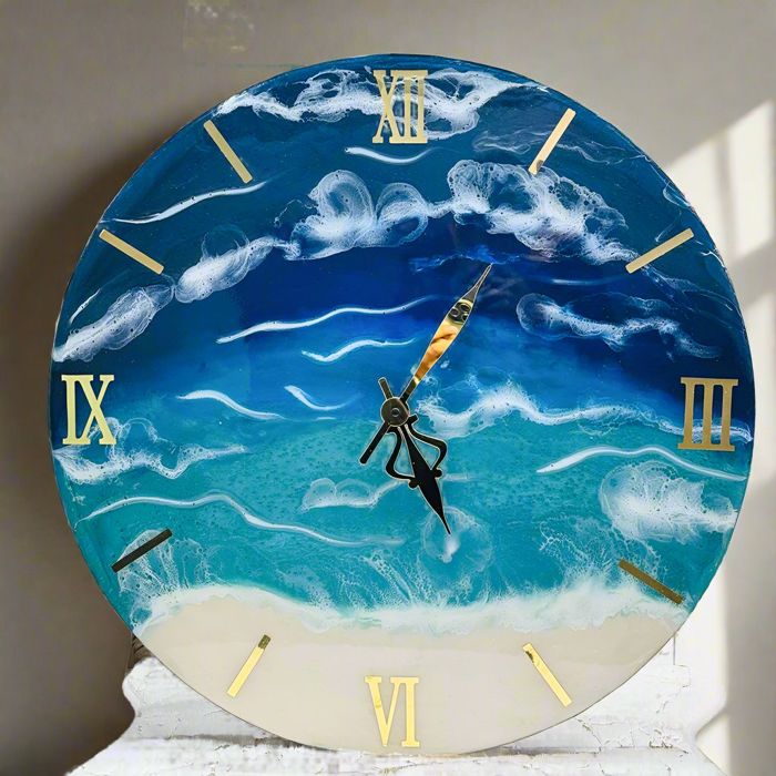 Ocean Theme Resin Wall Clock