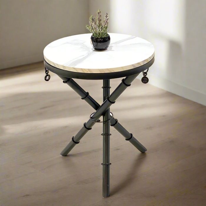Bamboo Coffee Table-Matte Black