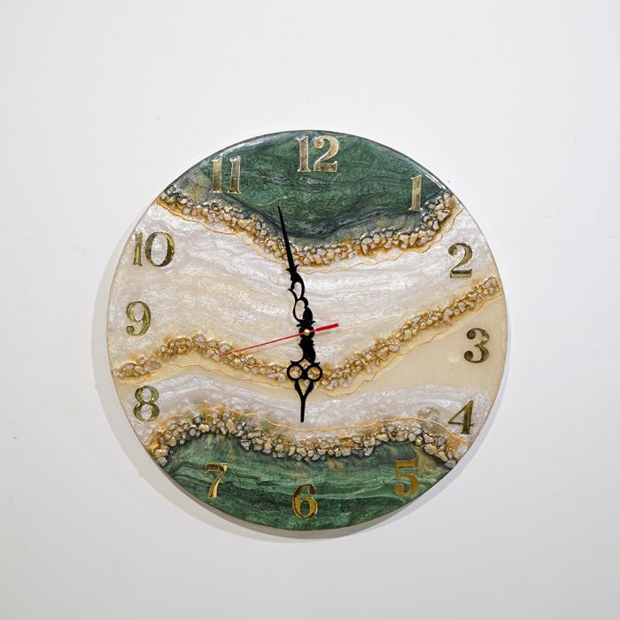 Coast Emerald Green Resin Clock