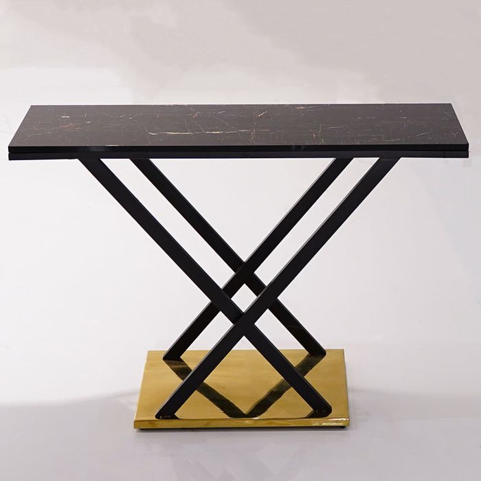Venice Console-Black on Gold