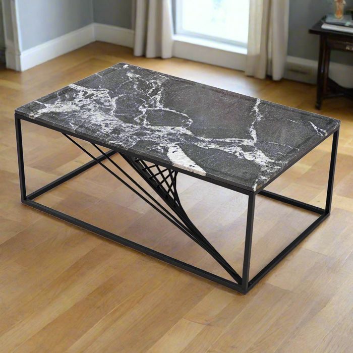 Spiral Center Table-Matte Black