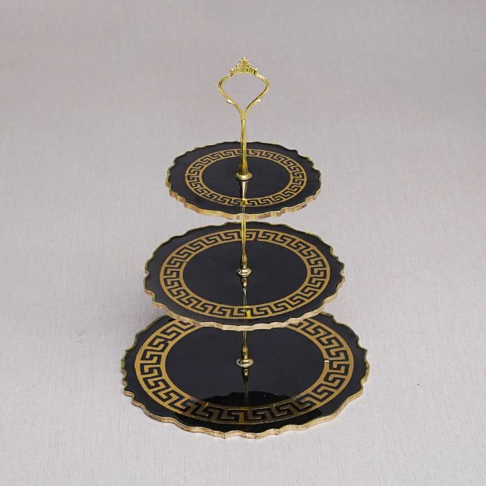 Versace Resin Three Tier Cake Stand