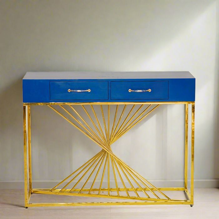 Amella Spiral Console with Drawers Top