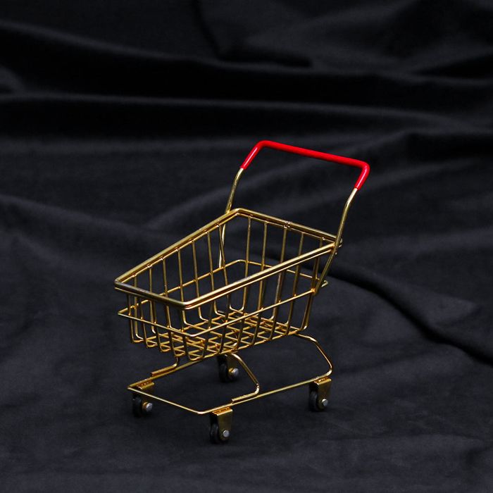 Golden Trolley Basket