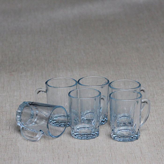Zamzam Glass Mugs- Set of 6pcs
