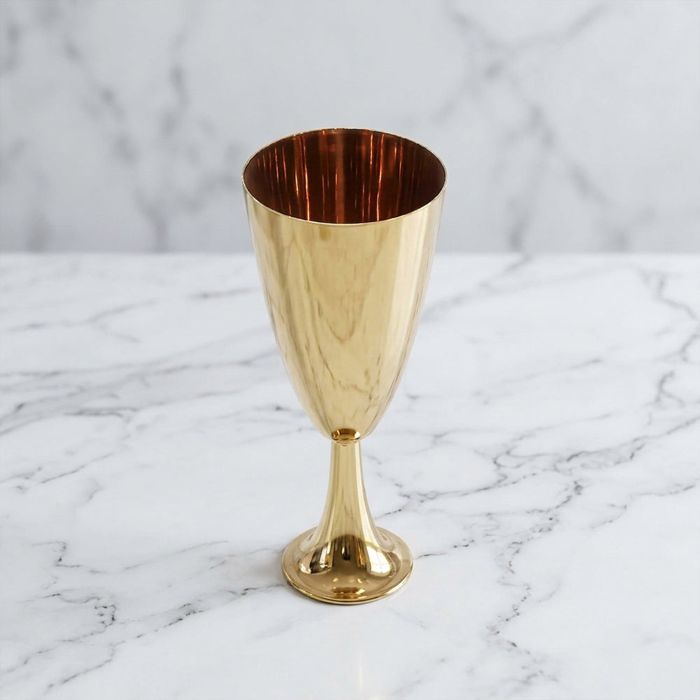V Shaped WINE KING SIZE GLASS-GOLDEN PVD COATED