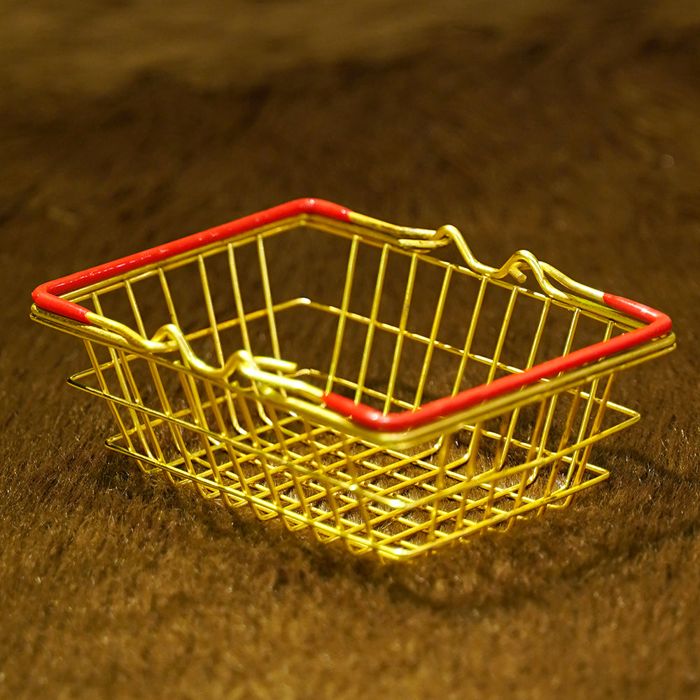 Golden Carry Basket