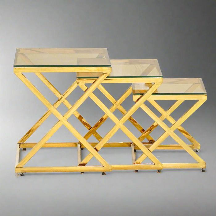 X style Nesting Table Set of 3pcs