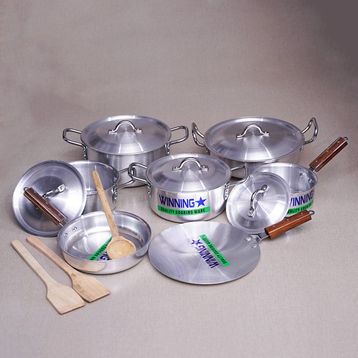 Winnig Star Aluminum Steel 15pcs Kitchen Ware Set