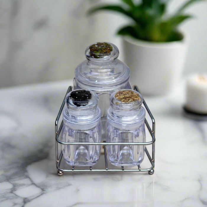 Acrylic 3pcs Cruet Set