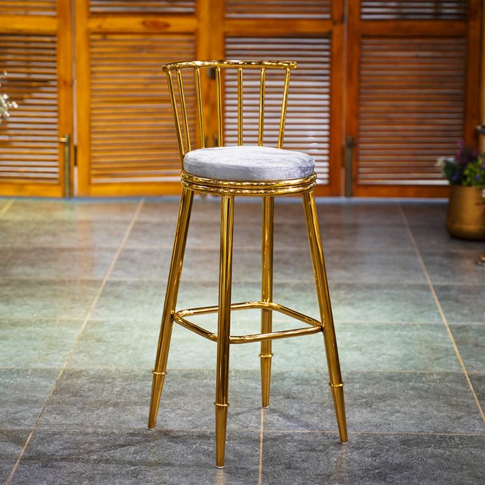 Milano Bar Chair with Grey Seat