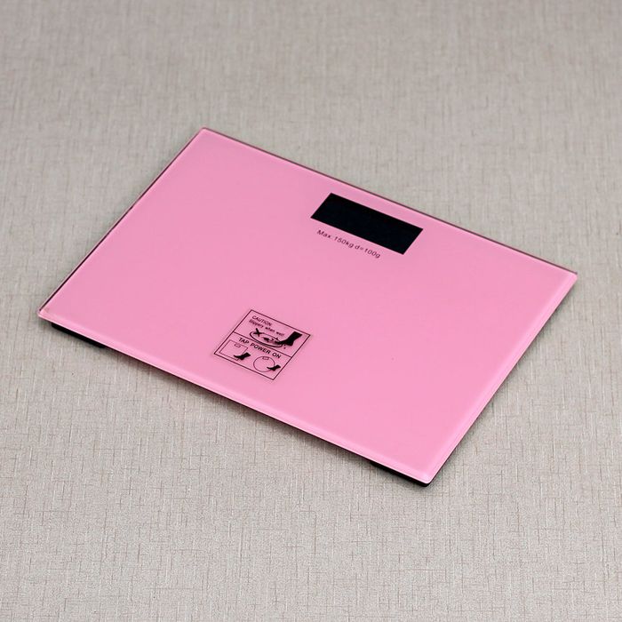 Pink Glass Weight Machine