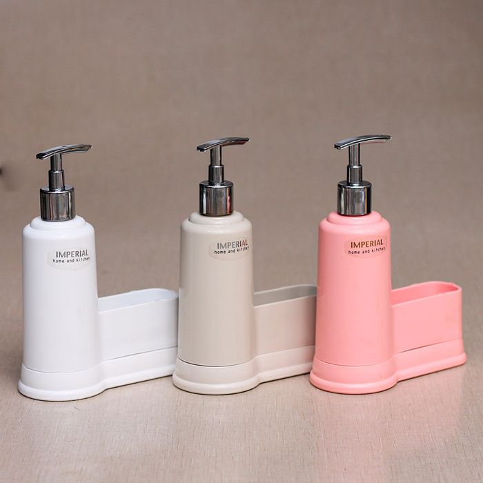 Imperial hand wash dispenser and multipurpose holder