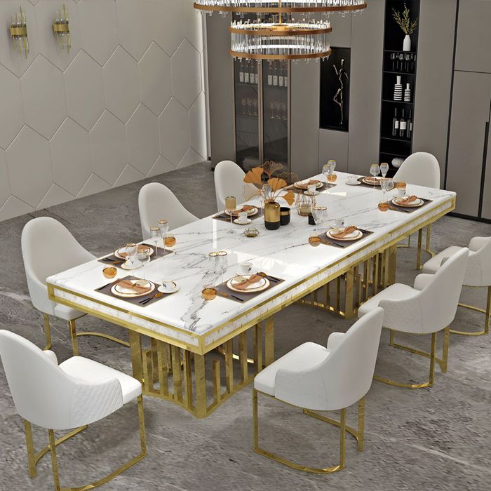 Modern astoria dining table with toranto chairs