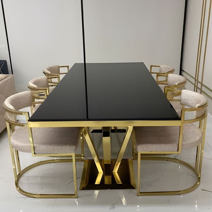 Modern majestic table a-manger with sofa chairs
