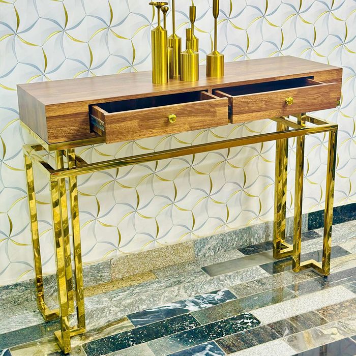 Modern minimal drawer console