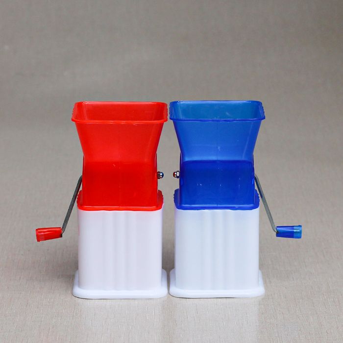 Plastic Hand Chopper Hand Meat And Wheat Mincer – Red and blue